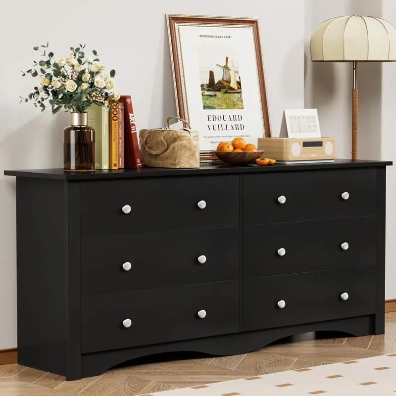 YESHOMY Dresser for Bedroom with 6 Drawer