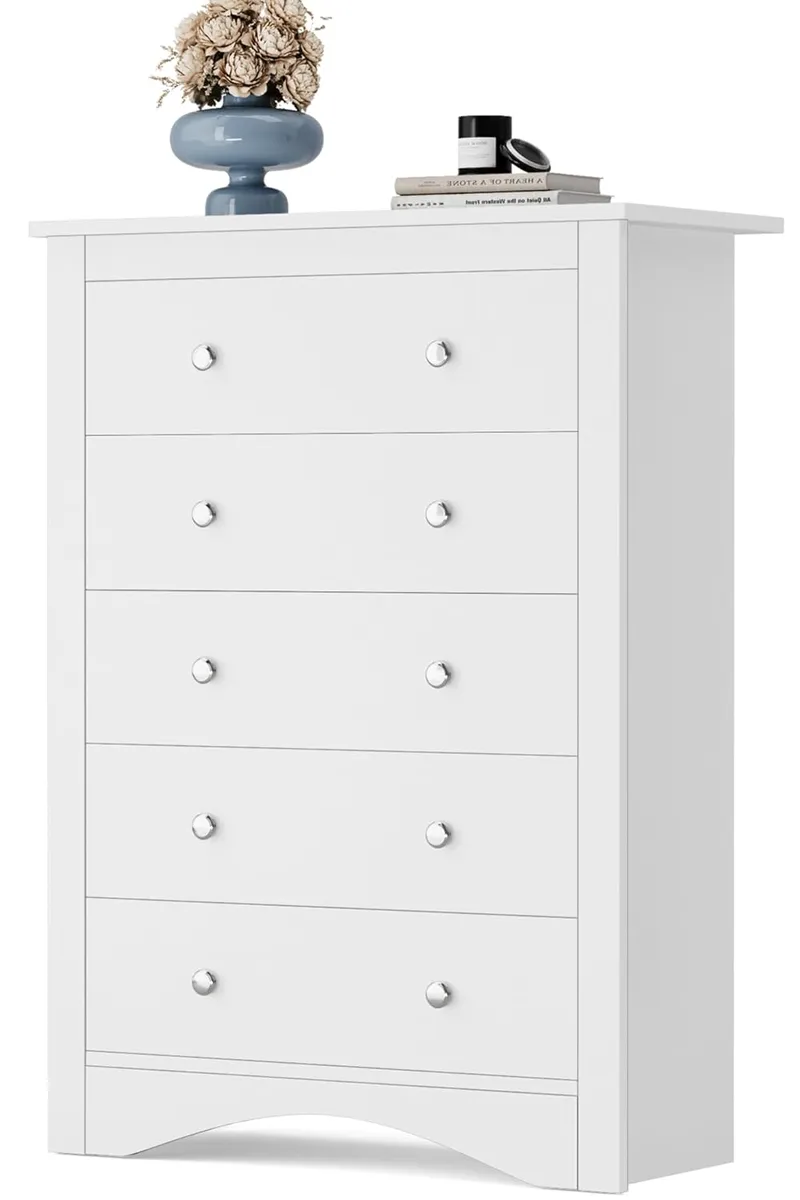 YESHOMY Tall Dresser for Bedroom with 5 Drawers